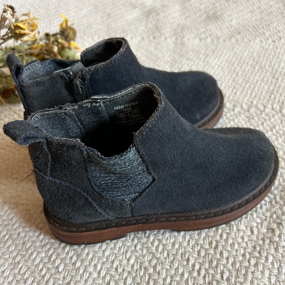 Zara Suede Charcoal Grey Ankle Chelsea Boots - Picture 1 of 7